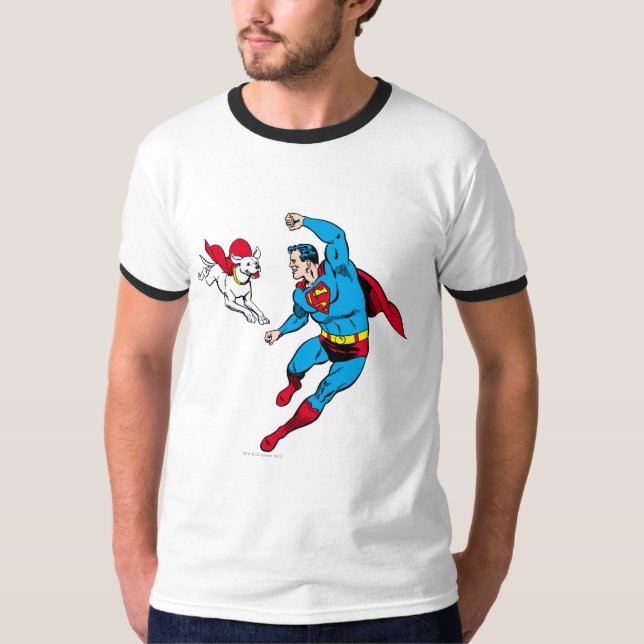 T-shirt Superman et Krypto 2 (Devant)