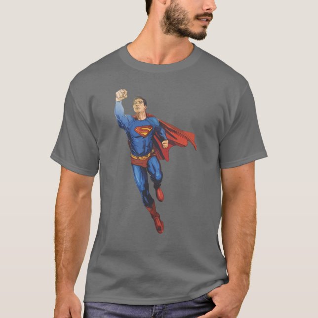 T-shirt Superman Flying Left (Devant)