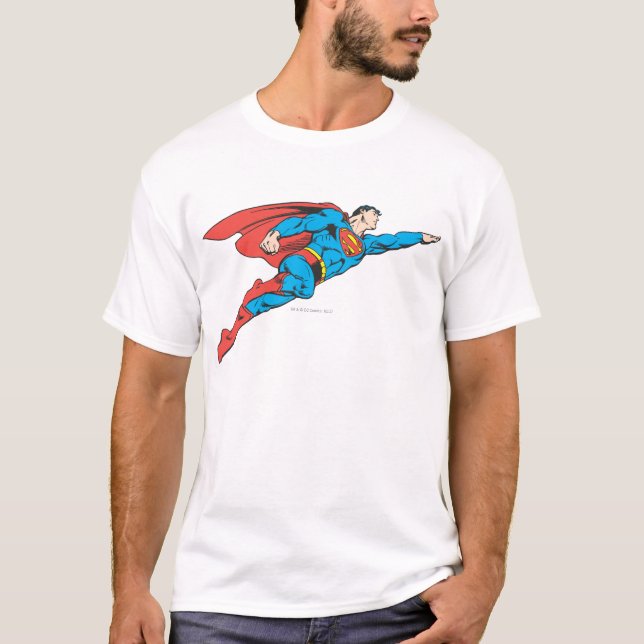 T-shirt Superman Flying Right (Devant)