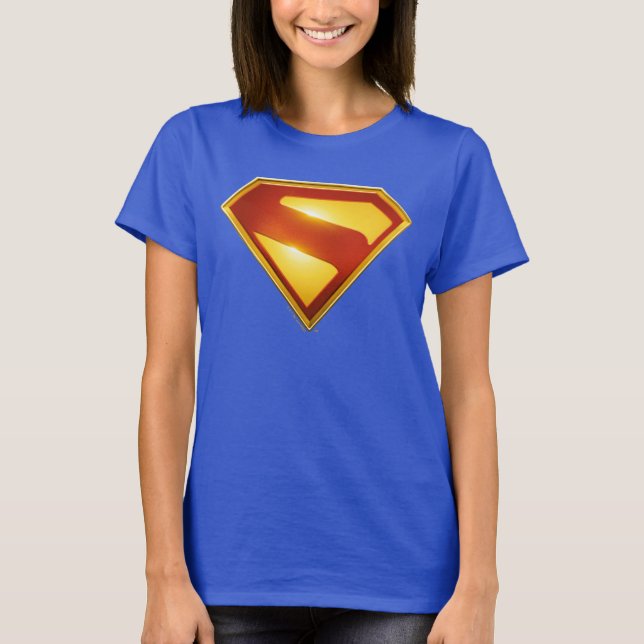 T-shirt Superman Golden S Shield brillance (Devant)