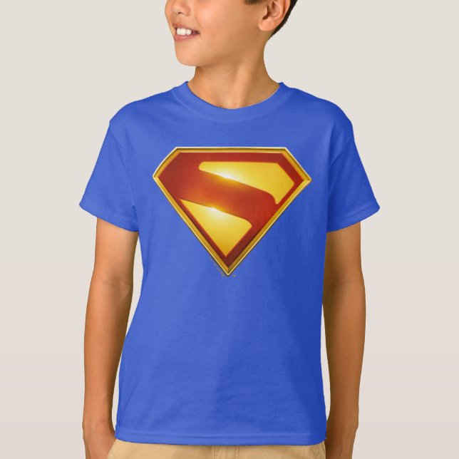 T-shirt Superman Golden S Shield brillance (Devant)