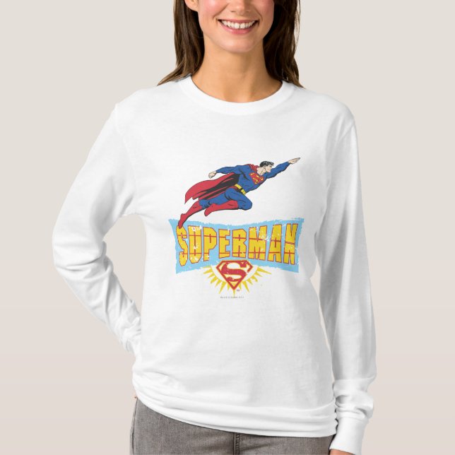 T-shirt Superman Logo and Flight (Devant)