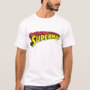 T-shirt Superman  Logo des lettres rouges jaunes