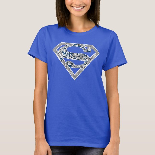 T-shirt Superman Logo Doodle Art (Devant)