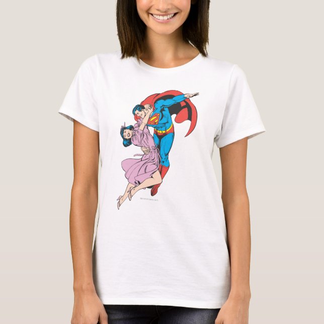 T-shirt Superman & Lois en rose (Devant)