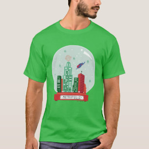 T-shirt Superman Metropolis Globe des neiges