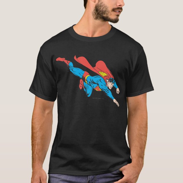 T-shirt Superman plonge à droite (Devant)
