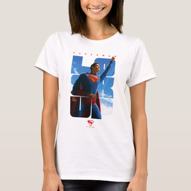 T-shirt Superman regarde Pose (Devant)