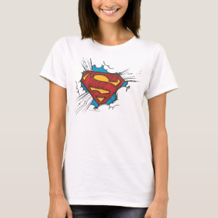 T-shirt Superman S-Shield   Dans le logo Nuages
