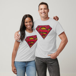 T-shirt Superman S-Shield Distressed Logo