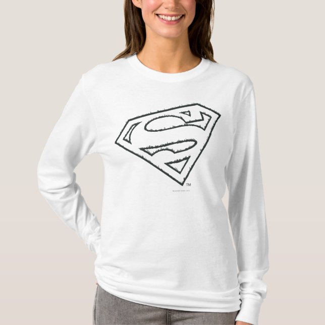 T-shirt Superman S-Shield | Logo de Grunge Sideways (Devant)