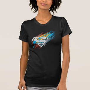 T-shirt Superman S-Shield  Logo de Paint Streaks
