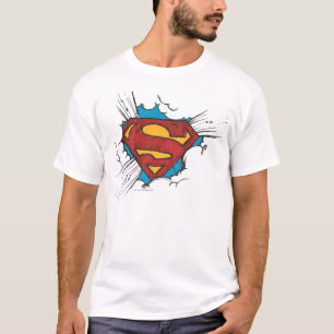 T-shirt Superman S-Shield  Logo des nuages