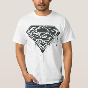 T-shirt Superman S-Shield  Logo Fragmenté Splatter