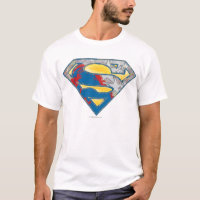 Superman S-Shield | Logo gris jaune rouge noir