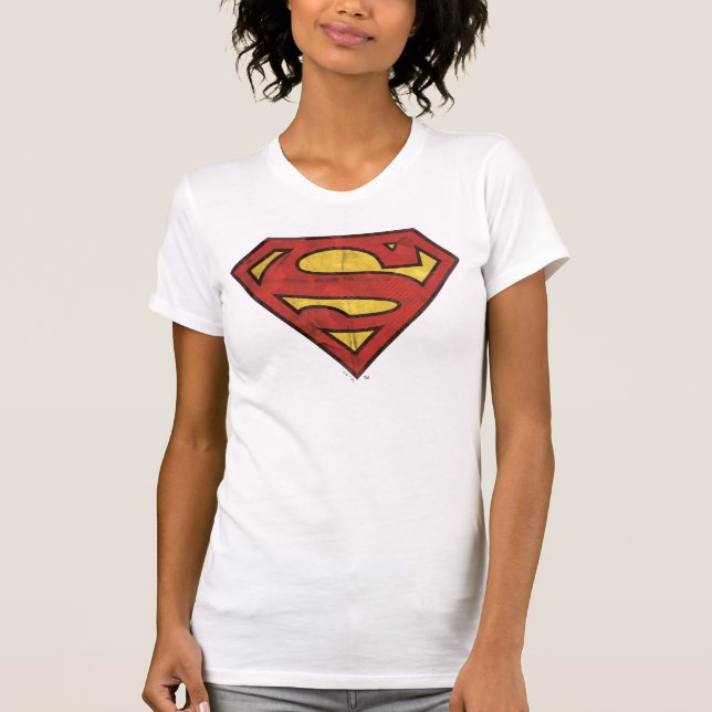 T-shirt Superman S-Shield | Logo Grunge (Devant)