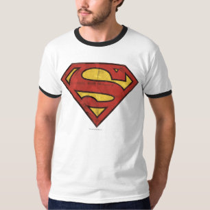 T-shirt Superman S-Shield Logo Grunge