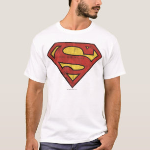 T-shirt Superman S-Shield Logo Grunge