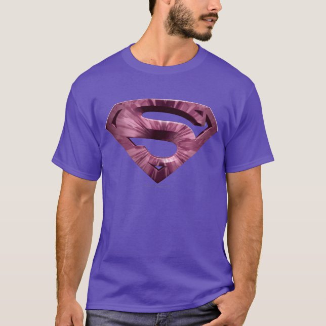 T-shirt Superman S-Shield | Logo Rose Star Burst (Devant)