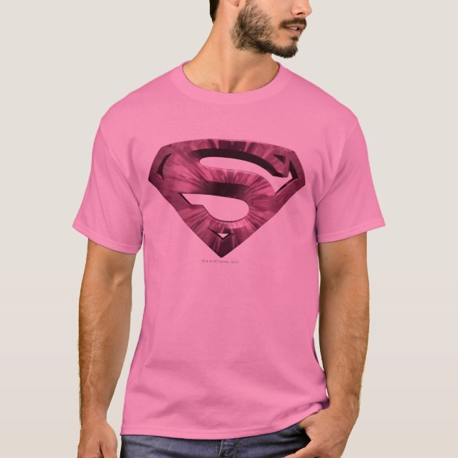 T-shirt Superman S-Shield | Logo Rose Star Burst (Devant)