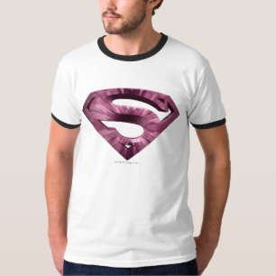 T-shirt Superman S-Shield Logo Rose Star Burst