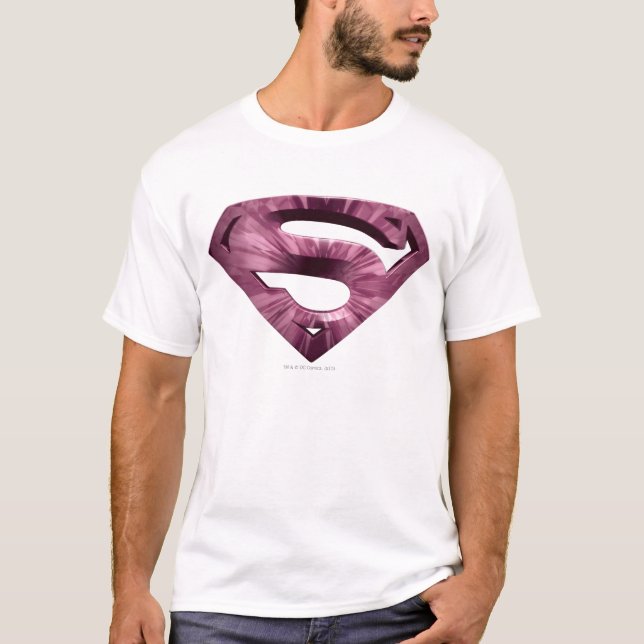 T-shirt Superman S-Shield | Logo Rose Star Burst (Devant)