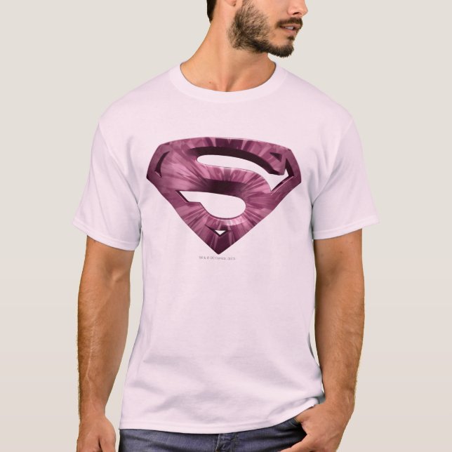 T-shirt Superman S-Shield | Logo Rose Star Burst (Devant)