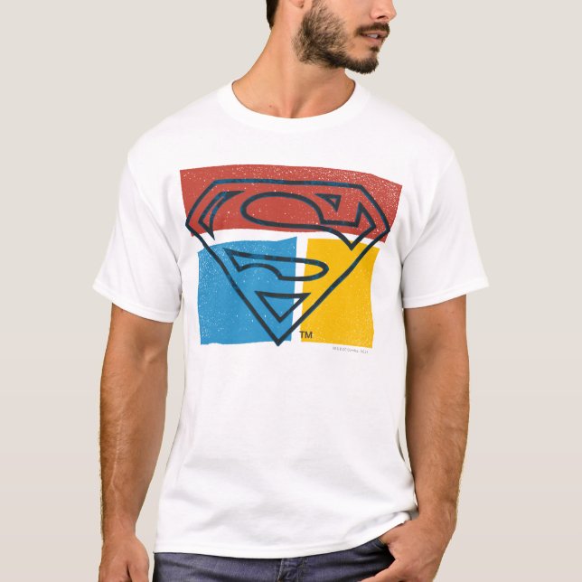 T-shirt Superman S-Shield | Logo rouge bleu jaune (Devant)