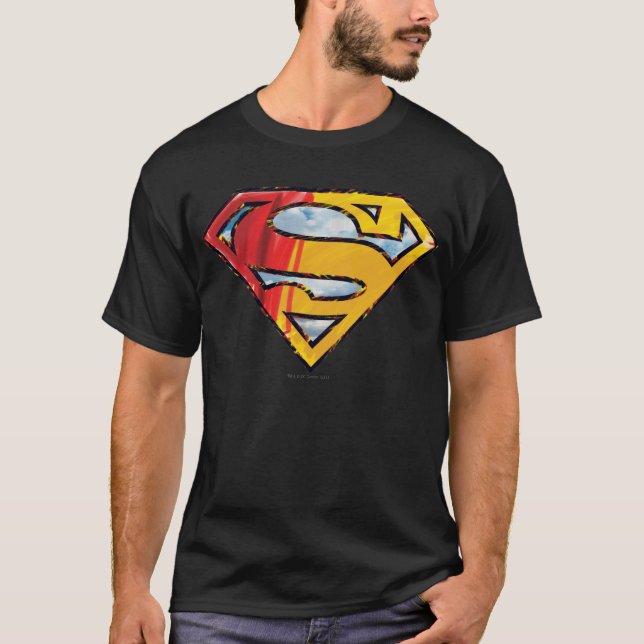T-shirt Superman S-Shield | Logo rouge et orange (Devant)