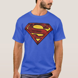 T-shirt Superman S-Shield Logo rouge foncé
