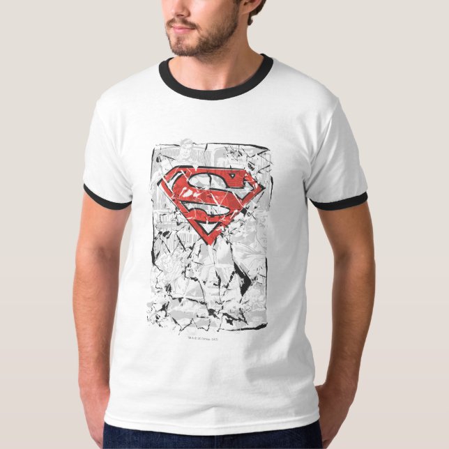 T-shirt Superman Stylisé | Logo comique découpé (Devant)
