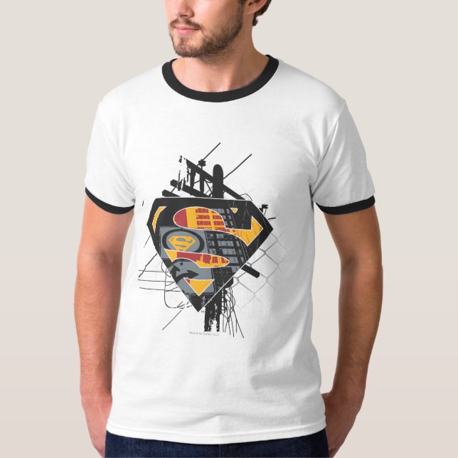 T-shirt Superman Stylisé | Logo Powerlines (Devant)