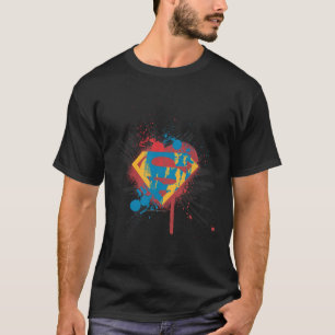 T-shirt Superman Stylisé Logo Splatter