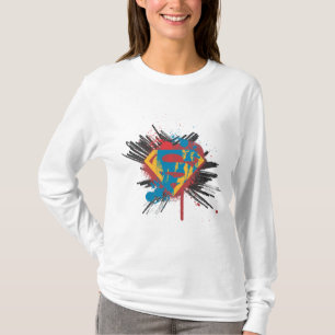 T-shirt Superman Stylisé Logo Splatter