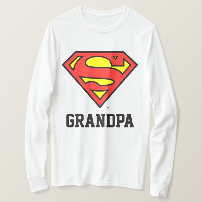 T-shirt Superman | Super grand-père (Design devant)