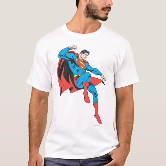 T-shirt Superman Terres Légèrement (Devant)