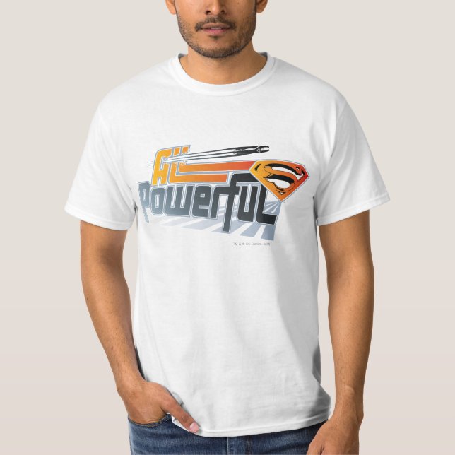 T-shirt Superman Tout puissant (Devant)