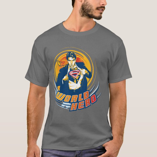 T-shirt Superman World Hero (Devant)