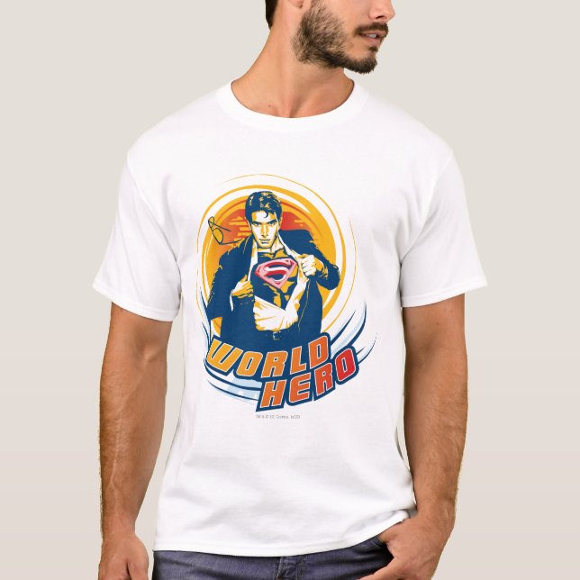 T-shirt Superman World Hero (Devant)