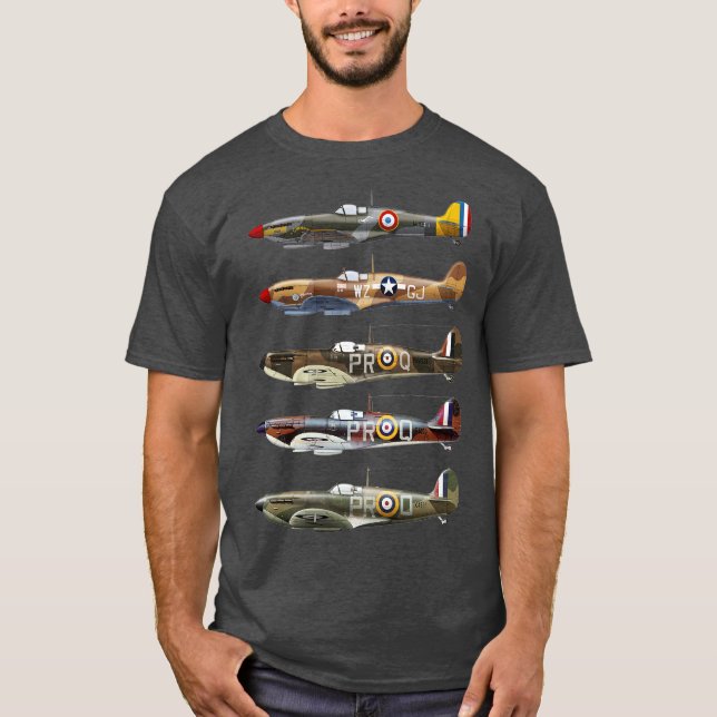 T-shirt Supermarine Spitfire is a British fighter aircraft (Devant)