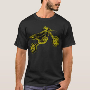 T-shirt Supermoto jaune