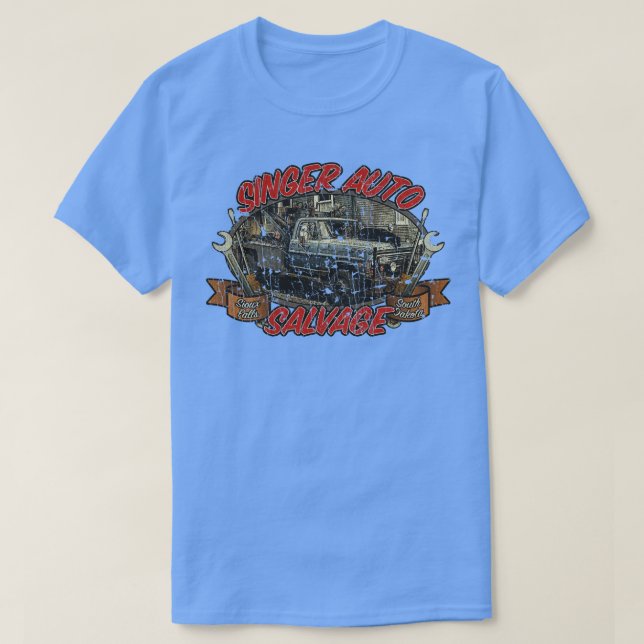 T-shirt Supernatural Singer Auto Salvage 2006  (Design devant)
