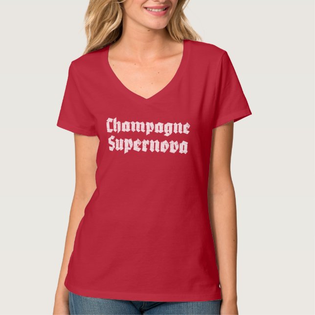T-shirt Supernova de champagne (Devant)