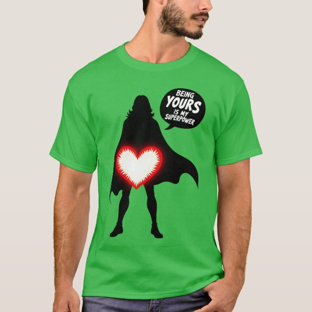 T-shirt Superpower Love family (Devant)