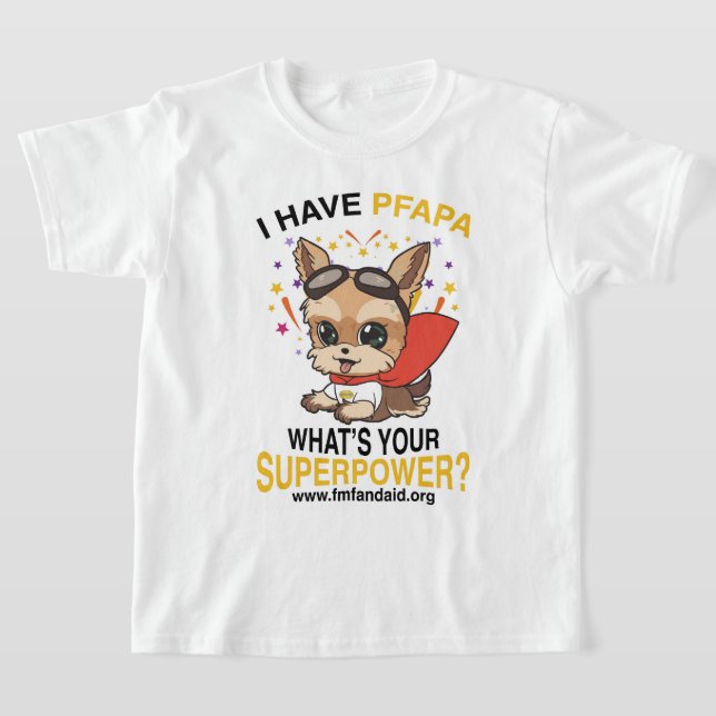 T-shirt Superpuissance de l'APPFA pour les jeunes (Poser)