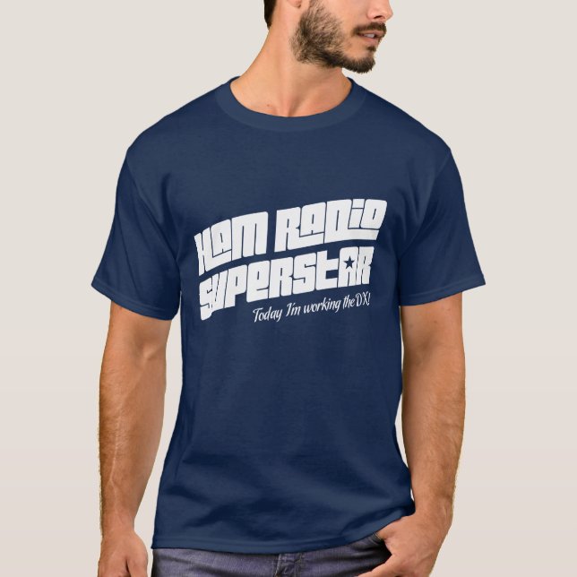 T-shirt Superstar de radio-amateur (Devant)