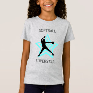 T-shirt Superstar de softball