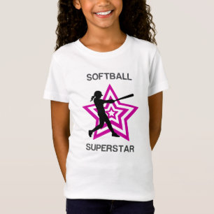 T-shirt Superstar de softball