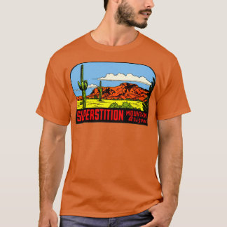 T-shirt Superstition Montagnes Arizona Vintage voyage