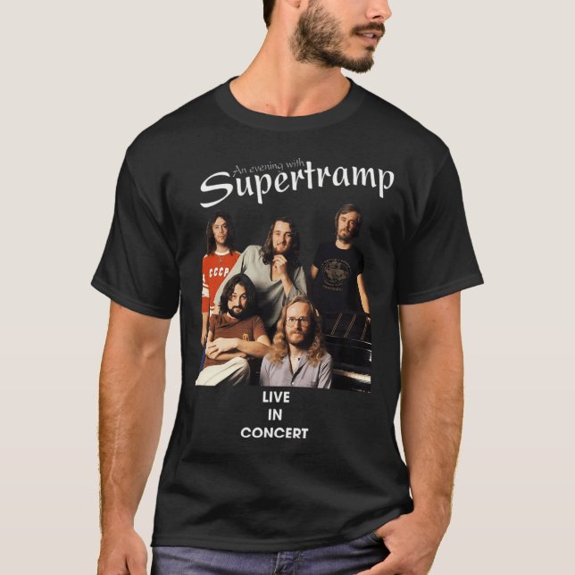 T-shirt Supertramp Live In Concert (Devant)